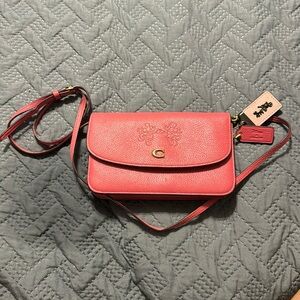 Pink Disney Coach Crossbody Shoulder Mickey and Minnie Bag